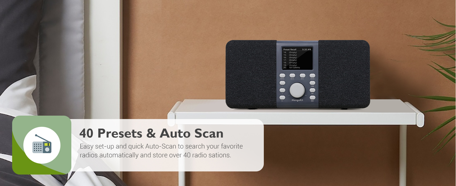 MD5 Портативне DAB радіо з Bluetooth 5.3 та 2.4