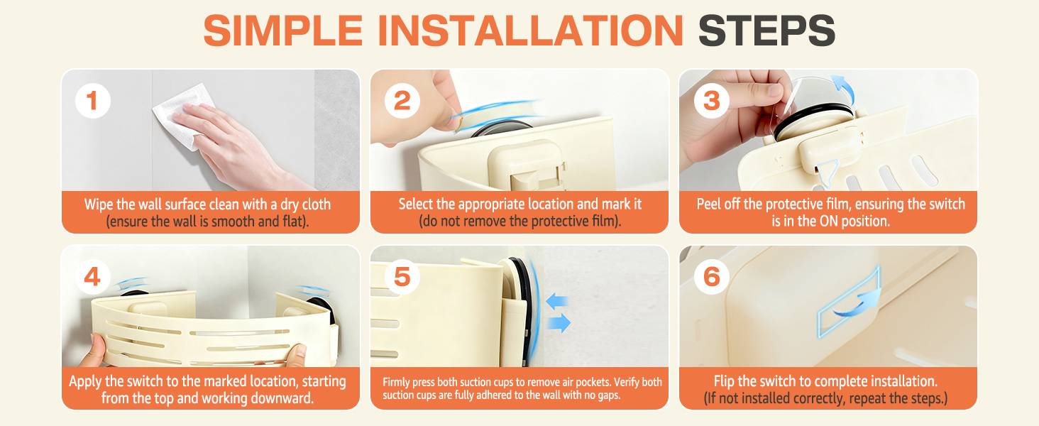 Полка для душу Lekesky без свердління, кутова, з міцними присосками, алюміній, нержавіюча сталь, знімна, для ванної кімнати, кухні, орендованого житла (2 шт., кремовий)