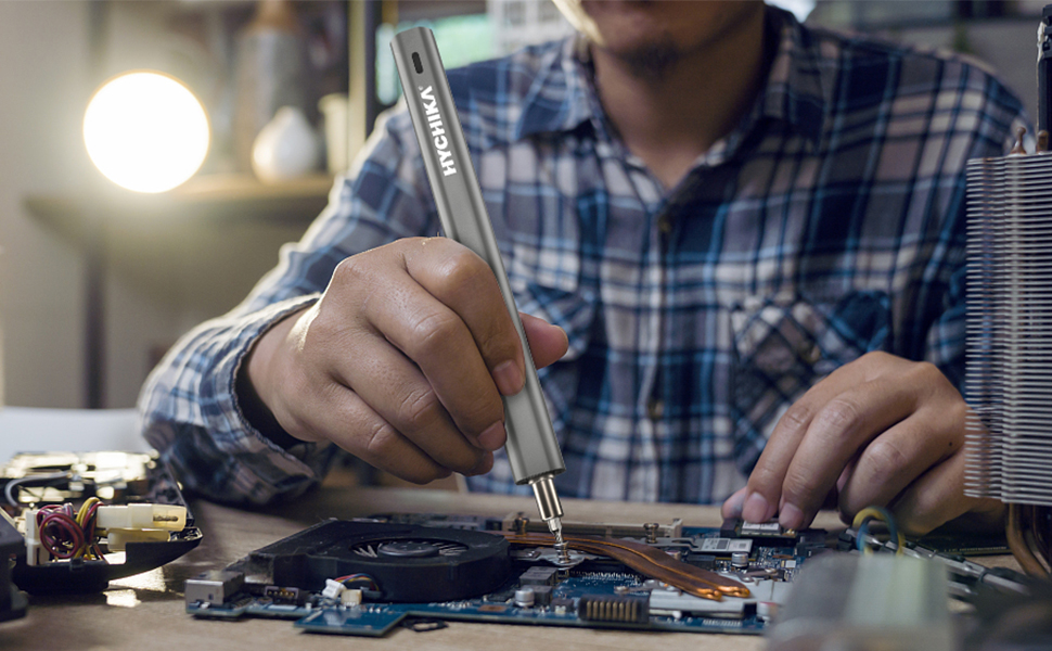 Електрична прецизійна викрутка HYCHIKA для дрібної механіки, набір 67 в 1. Інструмент для ремонту смартфонів, планшетів, консолей, камер, годинників