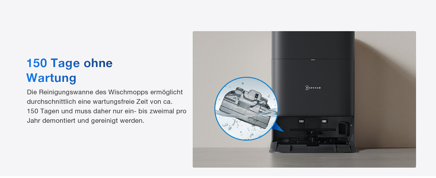 Робот-пилосос ECOVACS DEEBOT T80 Omni з функцією миття підлоги, 18000 Па, OZMO Roller, автоматичне миття моп, ZeroTangle 3.0, миття гарячою водою 40-75°C, чорний