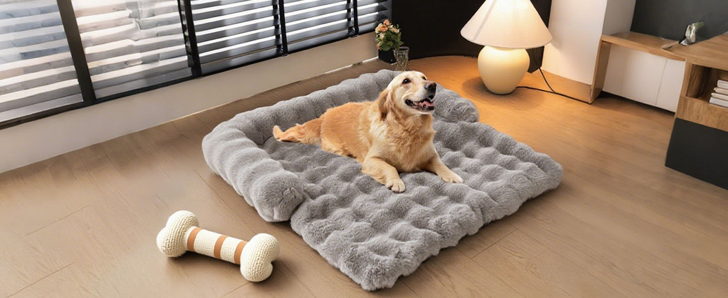 М'яке ліжко для собак та котів, ліжко-диван з бортиками, 75x75 см, світло-сірий колір