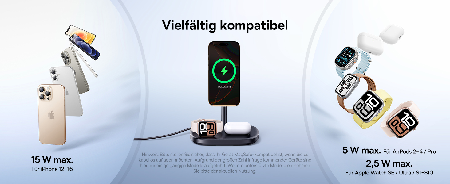 Baseus EnerFill 3-в-1 Бездротова Зарядка з Охолодженням TEC, 22.5W, для Apple Watch, iPhone 16/15/14/13/12 Pro Max, AirPods, з 45W Швидкою Зарядкою