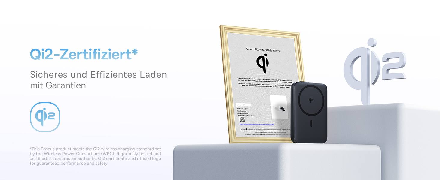 Power Bank Baseus EnerFill MagSafe 10000mAh, 22.5W USB-C, 15W Wireless, для iPhone 17/16/15/14/13/12, сірий