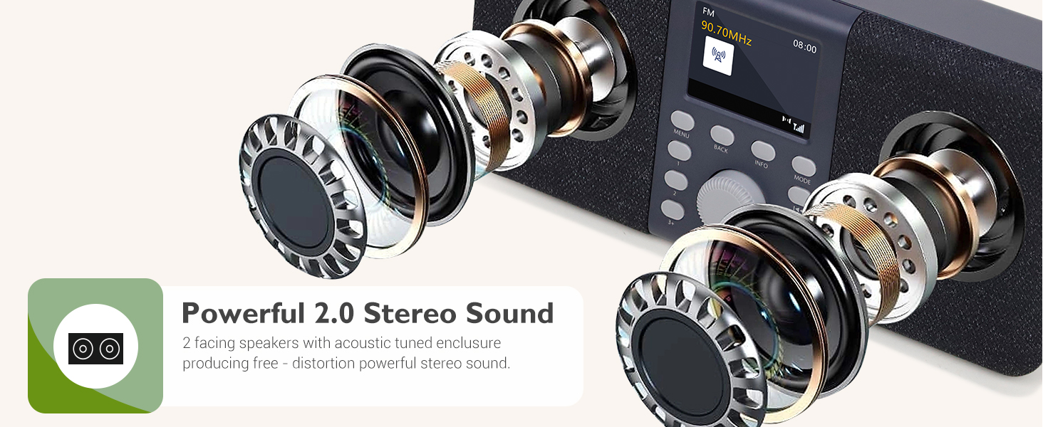 MD5 Портативне DAB радіо з Bluetooth 5.3 та 2.4