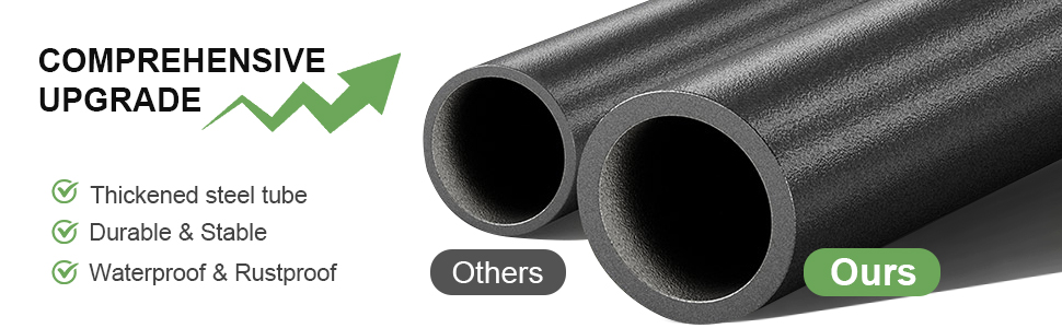 Вішалка для одягу на коліщатках металева з 3 штангами та полицею, чорна (41x81x210 см)