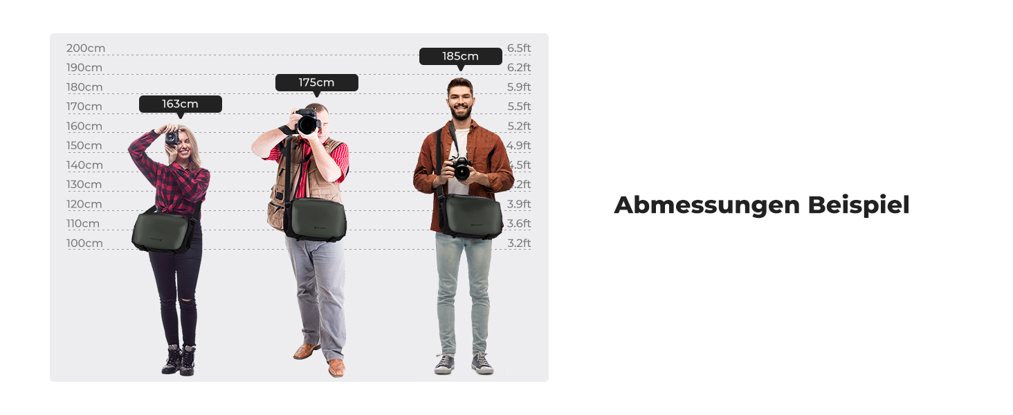 Сумка для камери K&F Concept, велика фотосумка для Canon/Nikon/Sony/DJI Mavic, чорний/темно-зелений (L)