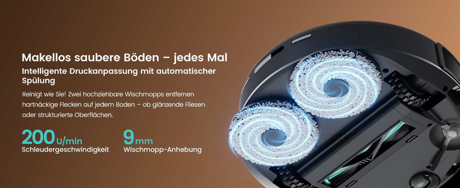 Робот-пилосос LEFANT M210P: потужність 2200Pa, Wi-Fi, Bluetooth, керування через додаток, 6 режимів, автоматична зарядка, для твердих підлог та шерсті тварин