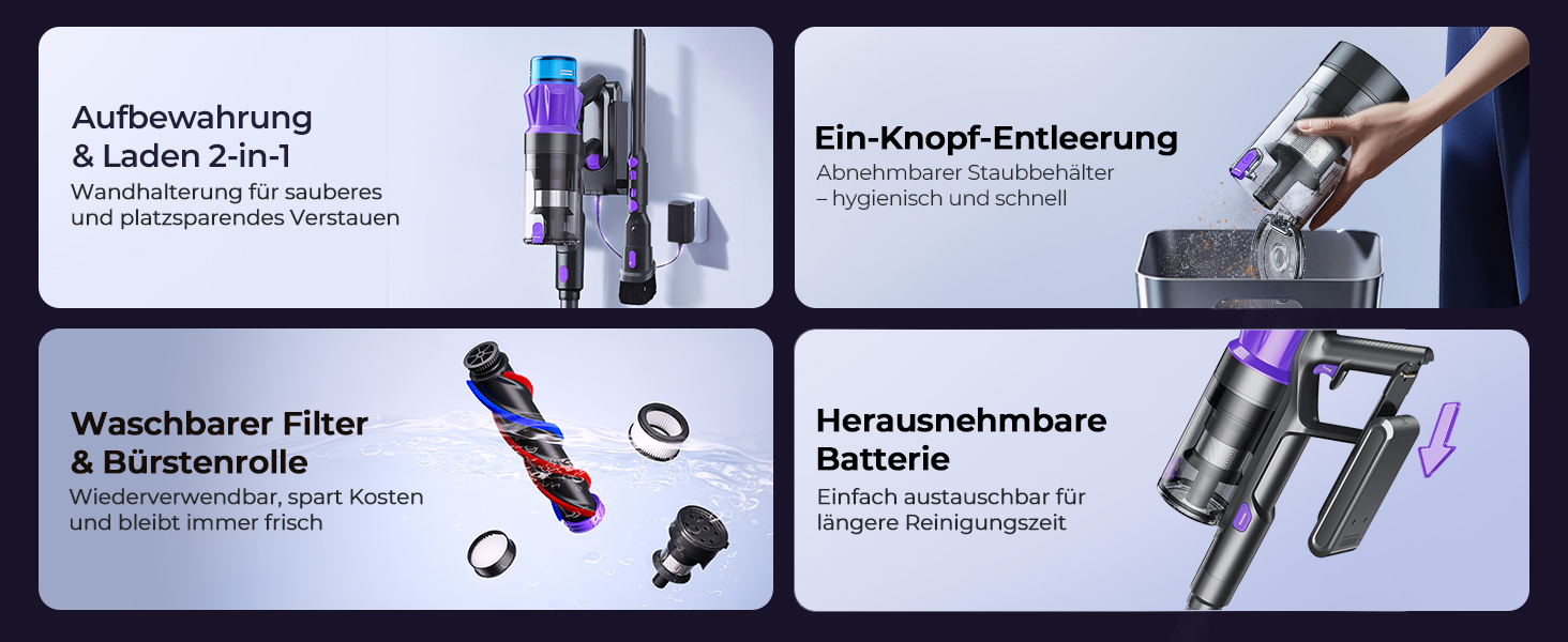 Бездротовий пилосос P9 Pro: потужний акумуляторний пилосос з LED-підсвіткою, 55KPA, 580W, 70 хвилин роботи, антизаплутувальна щітка, для підлоги, килима, шерсті тварин