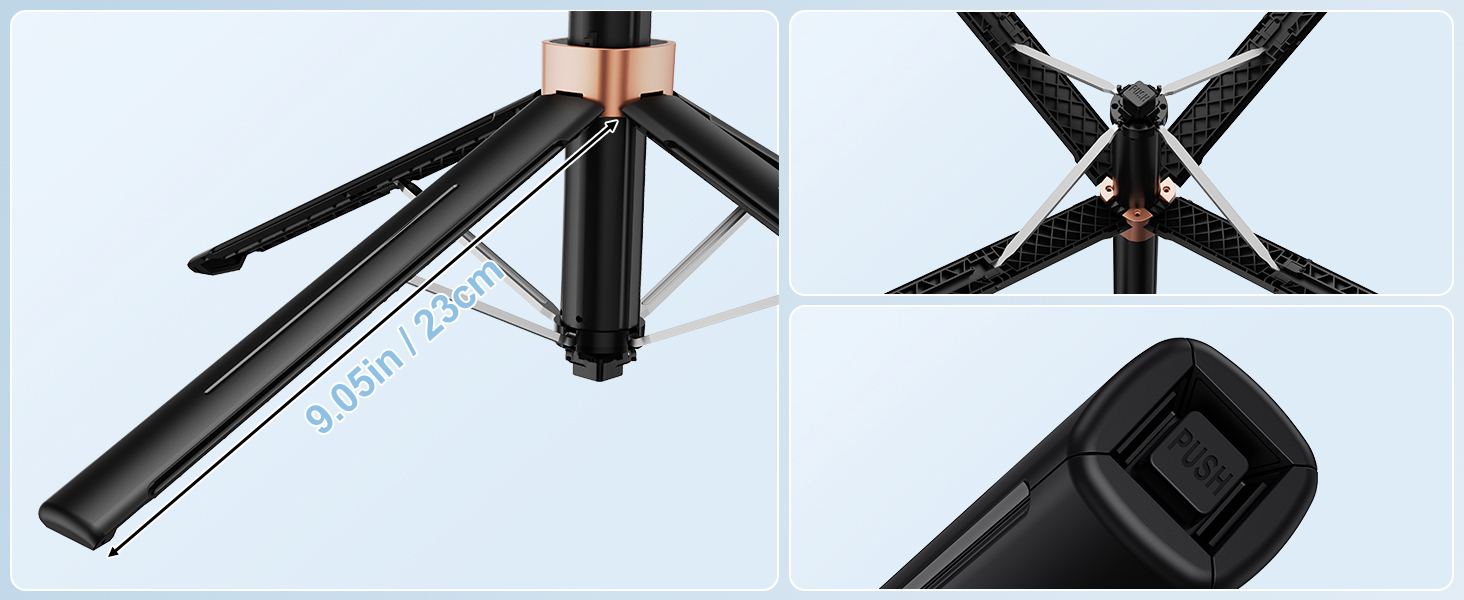 Avaspot штатив-селфістик 180,3 см з LED-підсвічуванням та пультом ДУ – для iPhone, Android, GoPro, камер