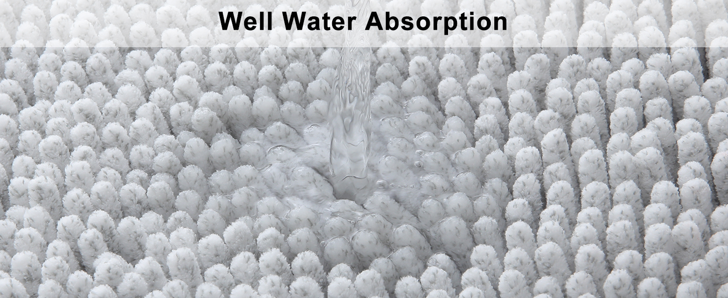 Килимок для ванної кімнати Homaxy з м'якого велюру, неслизький, 40x60 см, сірий