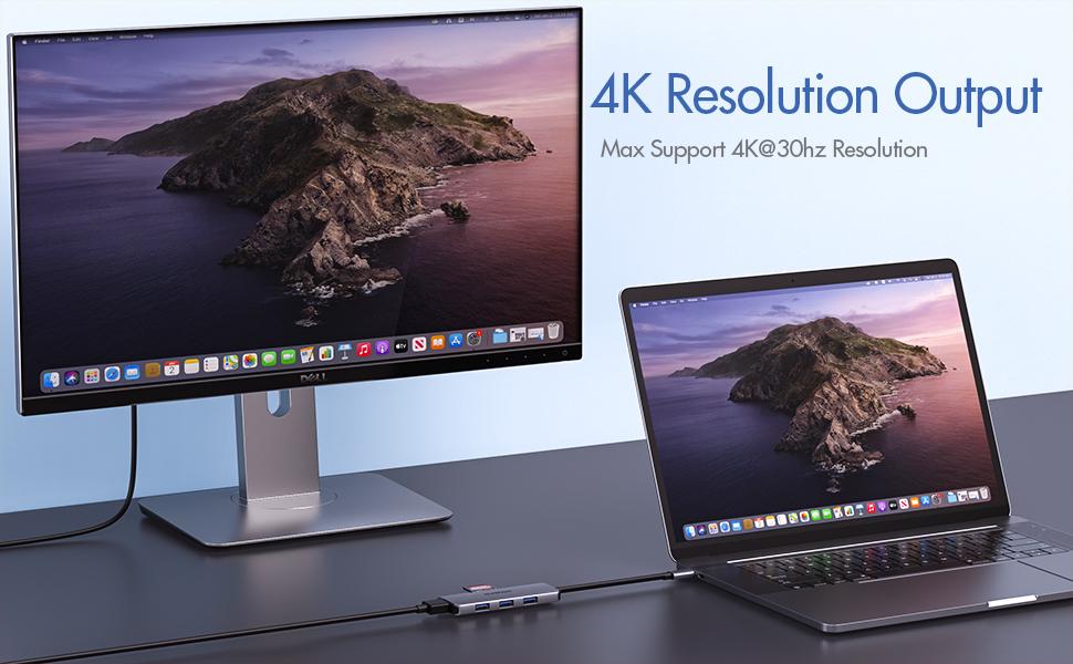 Док-станція USB-C для ноутбука з підтримкою 2 моніторів 4K, 14 в 1, з DP/DisplayPort, Ethernet, 4 USB, 100W PD, SD/TF, Audio/Mic, сумісна з Dell, HP, Lenovo