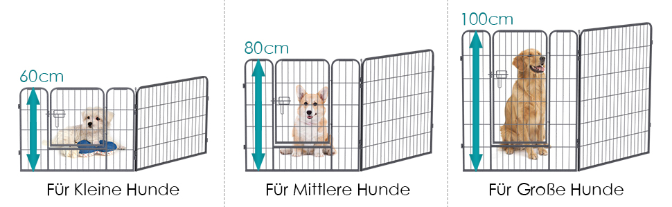 Металевий вольєр для цуценят та собак, забіг з 12 секцій, висота 60 см