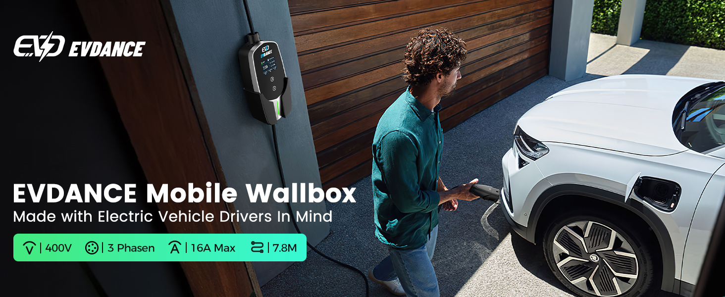 Кабель для зарядки електромобіля Type 2 - Schuko, 3.68kW, 6.1м, 6-16A, для електромобілів та гібридів (PHEV/EV)