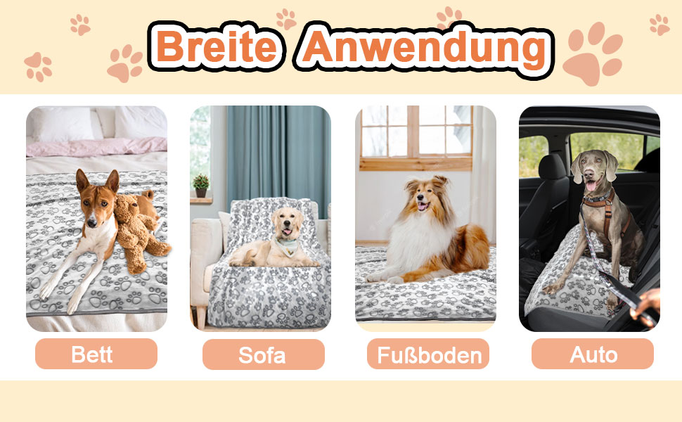 М'яка ковдра для собак та котів, 110x80 см (Сірий) - 1 шт. в упаковці