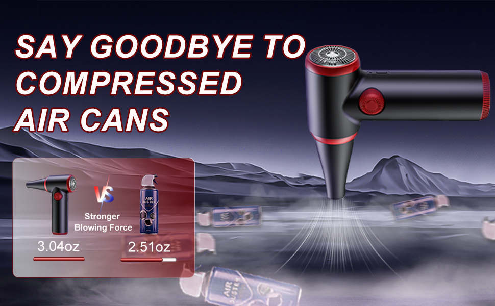 Електричний пилосос для видалення пилу ATENGEUS з регулюванням швидкості, 100500 об/хв, з LED-підсвічуванням, для ноутбуків, ПК, офісних пристроїв, диванів