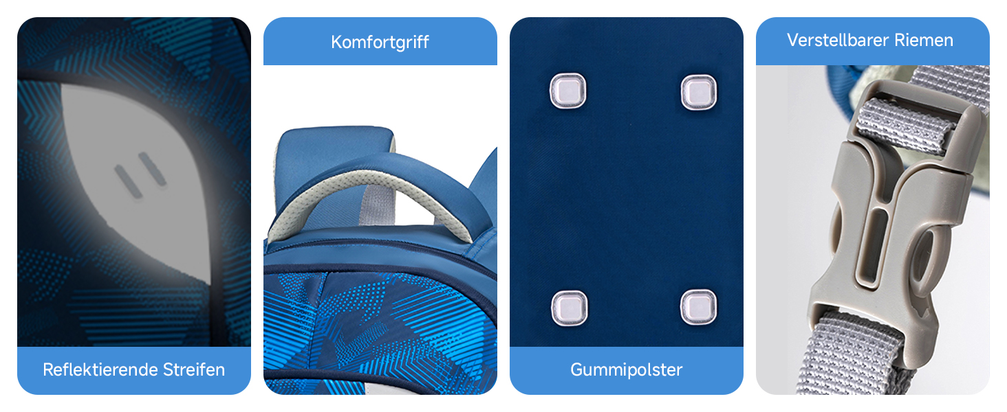 Шкільний рюкзак для підлітків 46L, рюкзак для школи, гімназії, старшої школи з нагрудним ременем, світловідбиваючими елементами, відділенням для 17.3' ноутбука, міцний, повсякденний, фіолетовий - 5255