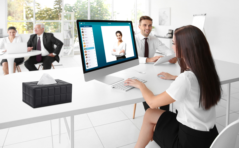 Скляна коробка для серветок, органайзер для косметичних серветок, декоративний тримач для вашого дому