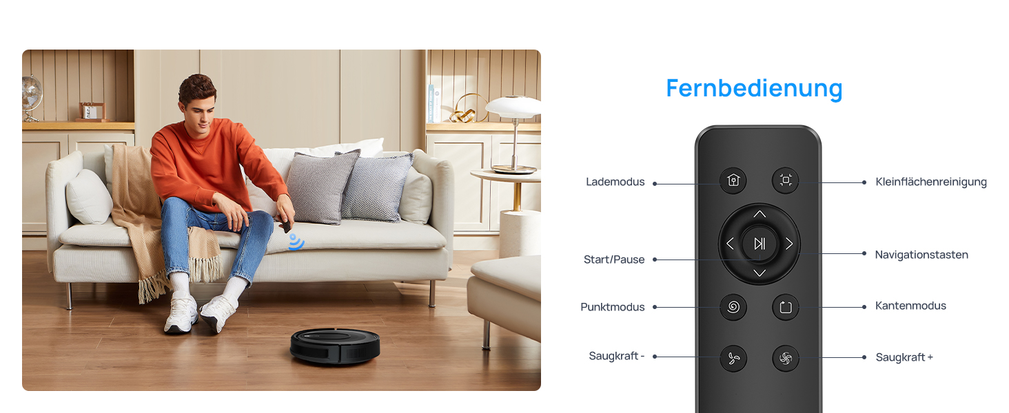 Робот-пилосос Vexilar W7 3-в-1 з функцією миття підлоги, потужність 4000Pa, сумісний з Alexa/App, для шерсті тварин, твердих підлог та килимів