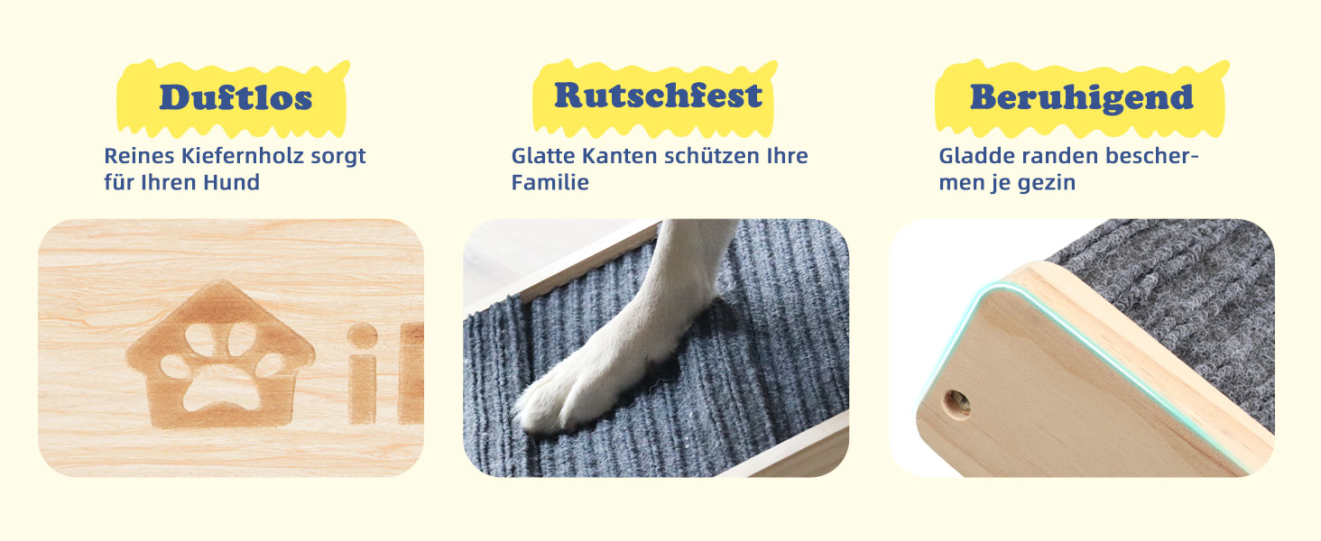 Сходинки для собак до ліжка та дивану – захист суглобів, антиковзаючі, складані, регульовані, портативні, для собак до 16 кг (до 30 кг)