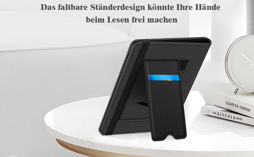 Чохол Fintie для електронних книг 6-7 дюймів з підставкою та петлею, сумісний з Kindle Paperwhite/Kindle Colorsoft Signature Edition 2024, чорний