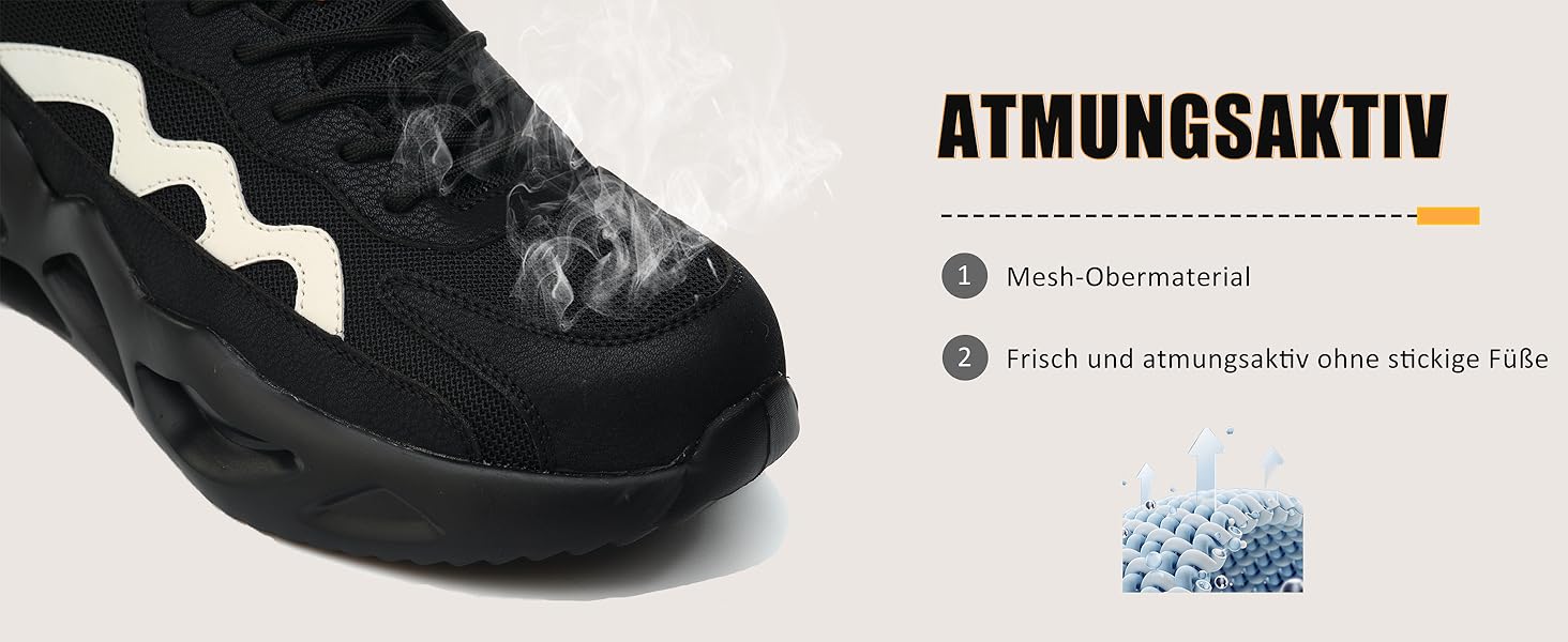 Черевики безпеки чоловічі та жіночі. Легкі спортивні захисні черевики з посиленою сталевою захисною накладкою. Дихаючі, неслизькі, розміри EU 37-46, колір: коричневий