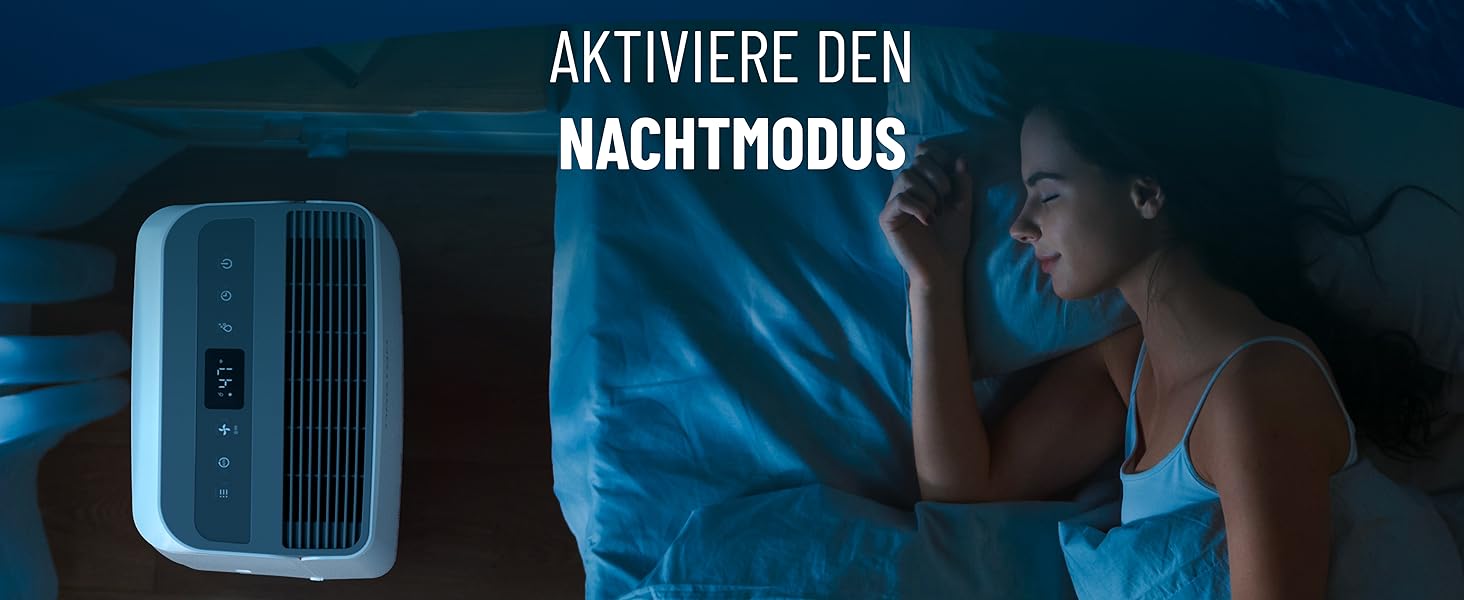 Noaton® DF 4115 WiFi: Зволожувач та очищувач повітря HEPA, 15л/24г, 5 режимів, тихий, з таймером, Wi-Fi, 3 роки гарантії, для приміщень до 50 м²