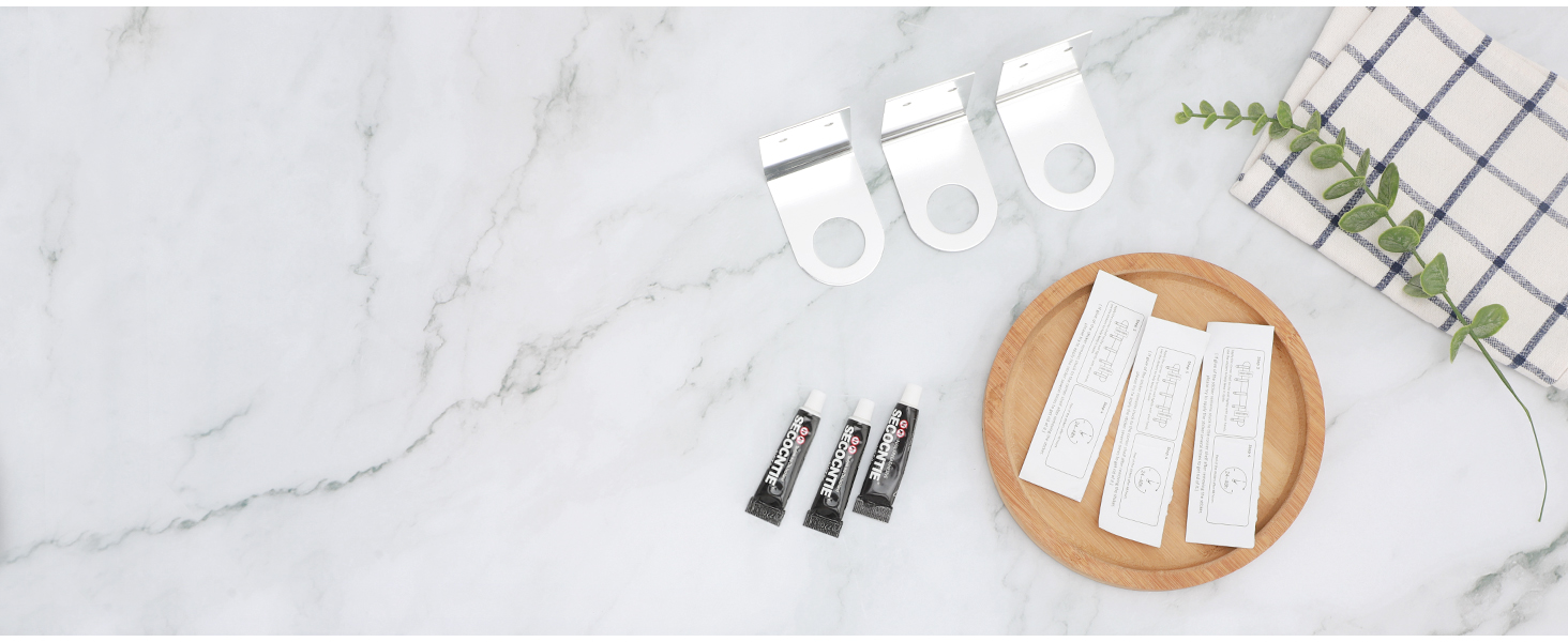 Диспенсер для рідкого мила Segbeauty Quadratisch 500 мл (4 шт.) + Тримач, Чорний - Набір для кухні та ванної (Шампунь, Гель для душу, Мило)