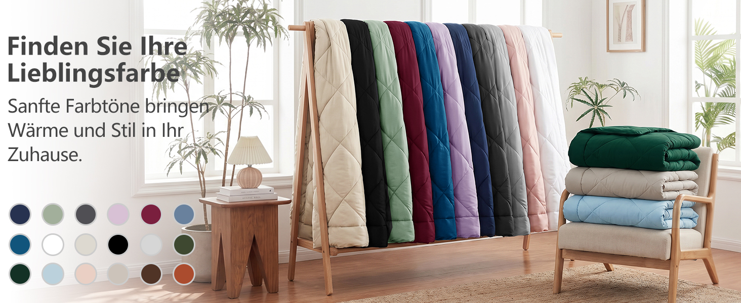 Всесезонна ковдра CozyLux 200x200 см, біла, для 4 сезонів