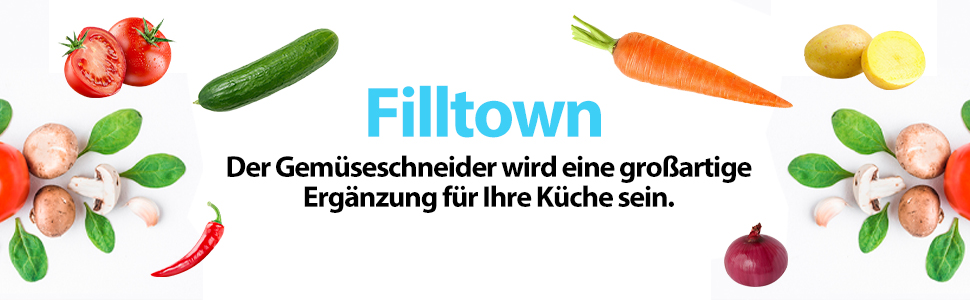 Набір для нарізки овочів Filltown 15-в-1: нарізання, тертя, кубики, з контейнером та ситом