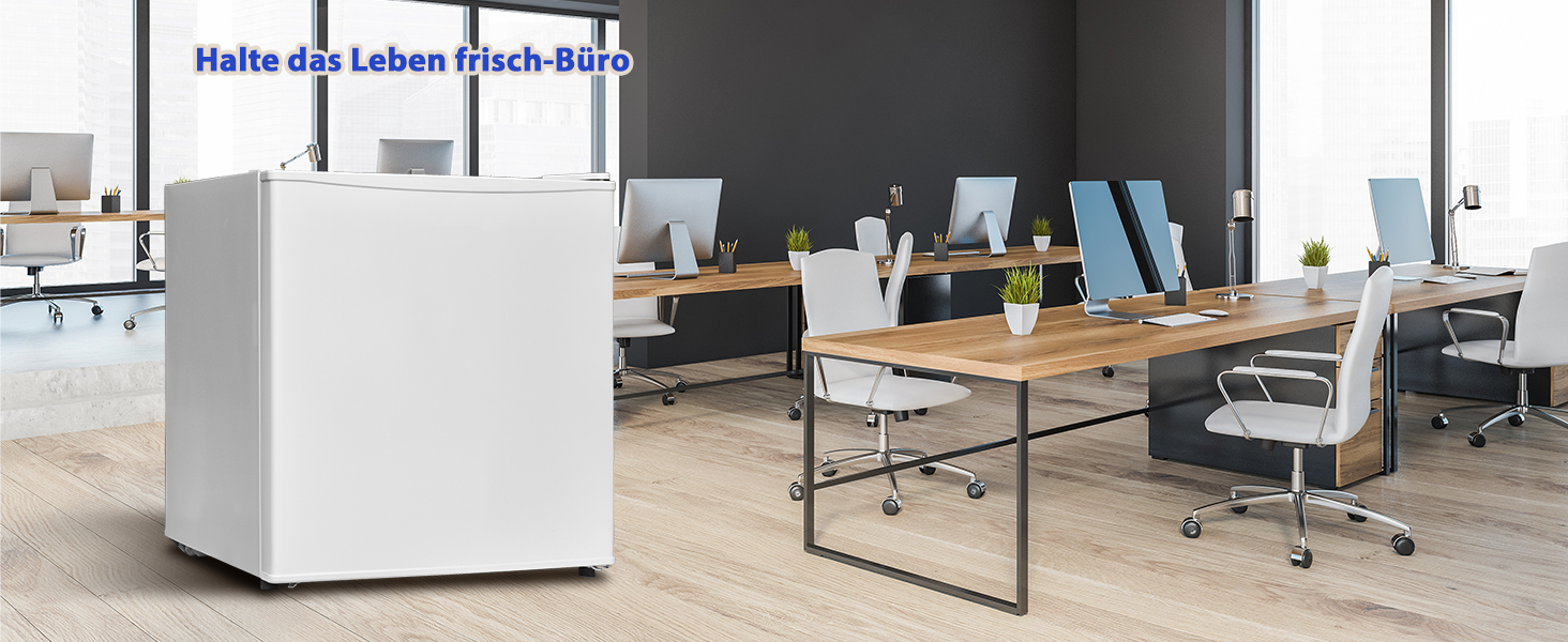 Міні холодильник 45L, білий, без морозильної камери, тихий, для кухні, офісу, спальні, невеликих квартир, готелів, 0-10°C