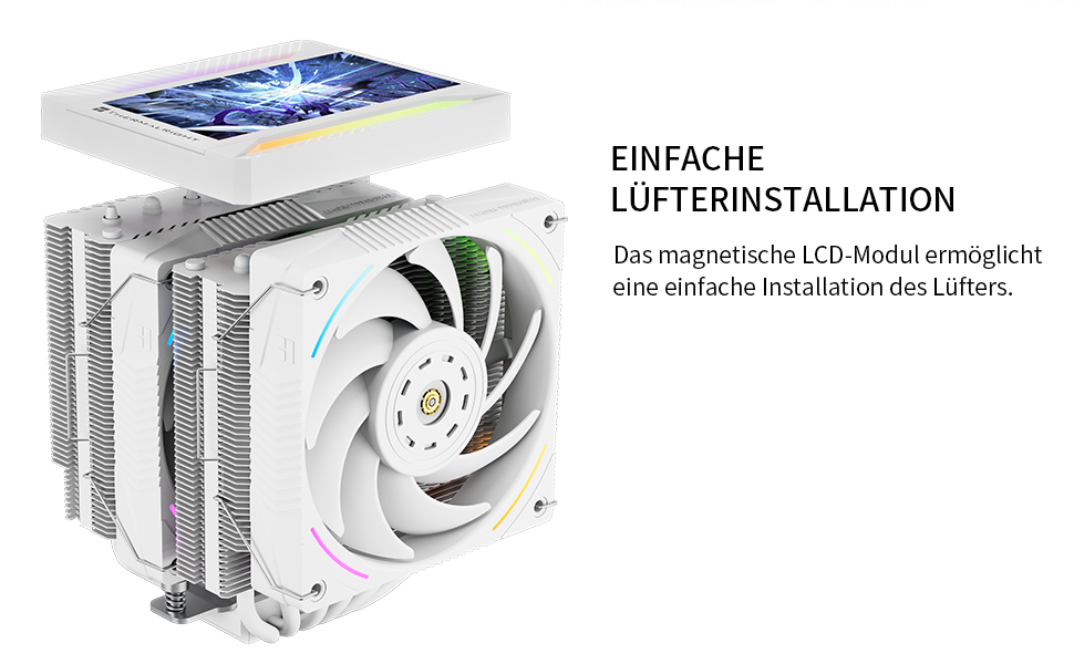 Кулер для процесора Thermalright Peerless Assassin 120 VISION MAX ARGB Black, з 2 вентиляторами TL-K12 PWM та 5