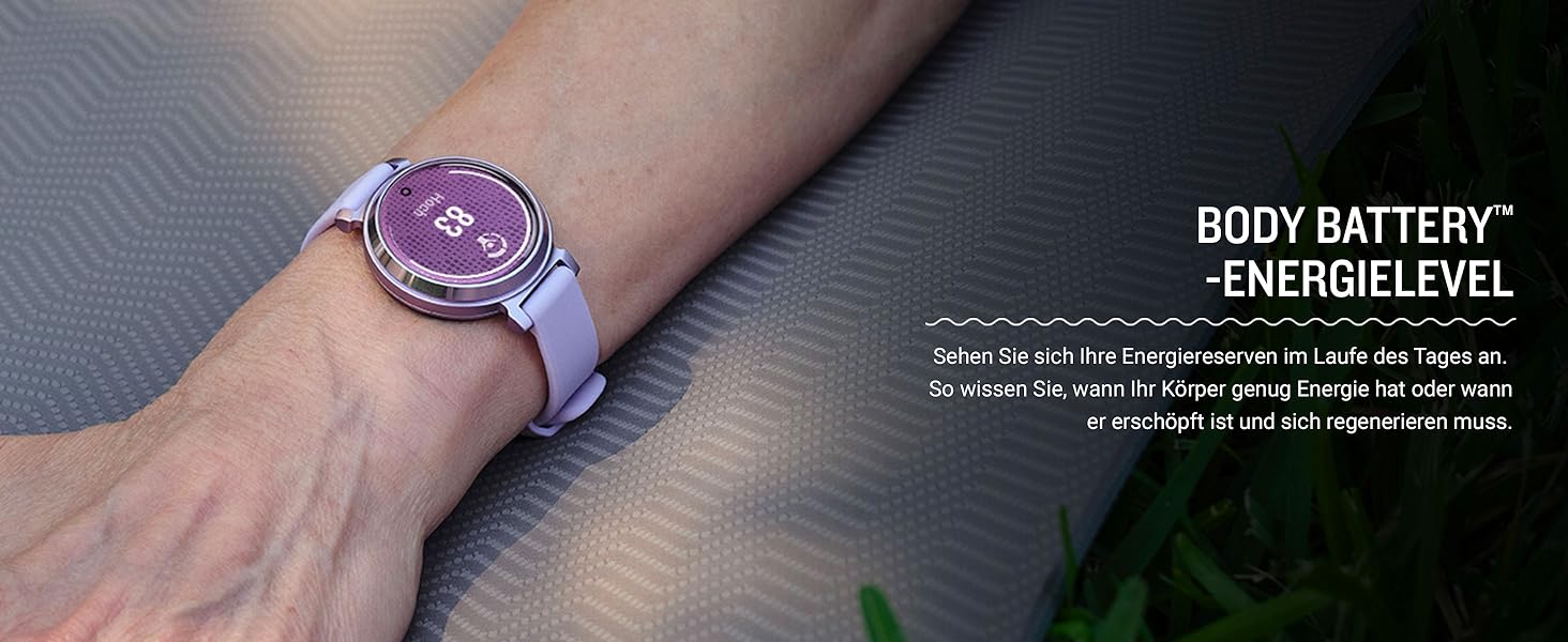 Розумний годинник Garmin Lily 2 [відновлений] - стильний аксесуар з преміум-люнеткою, 2.54 см сенсорний дисплей, до 5 днів роботи від акумулятора, відстеження здоров'я та фітнесу для жінок, сповіщення зі смартфона [відновлений]