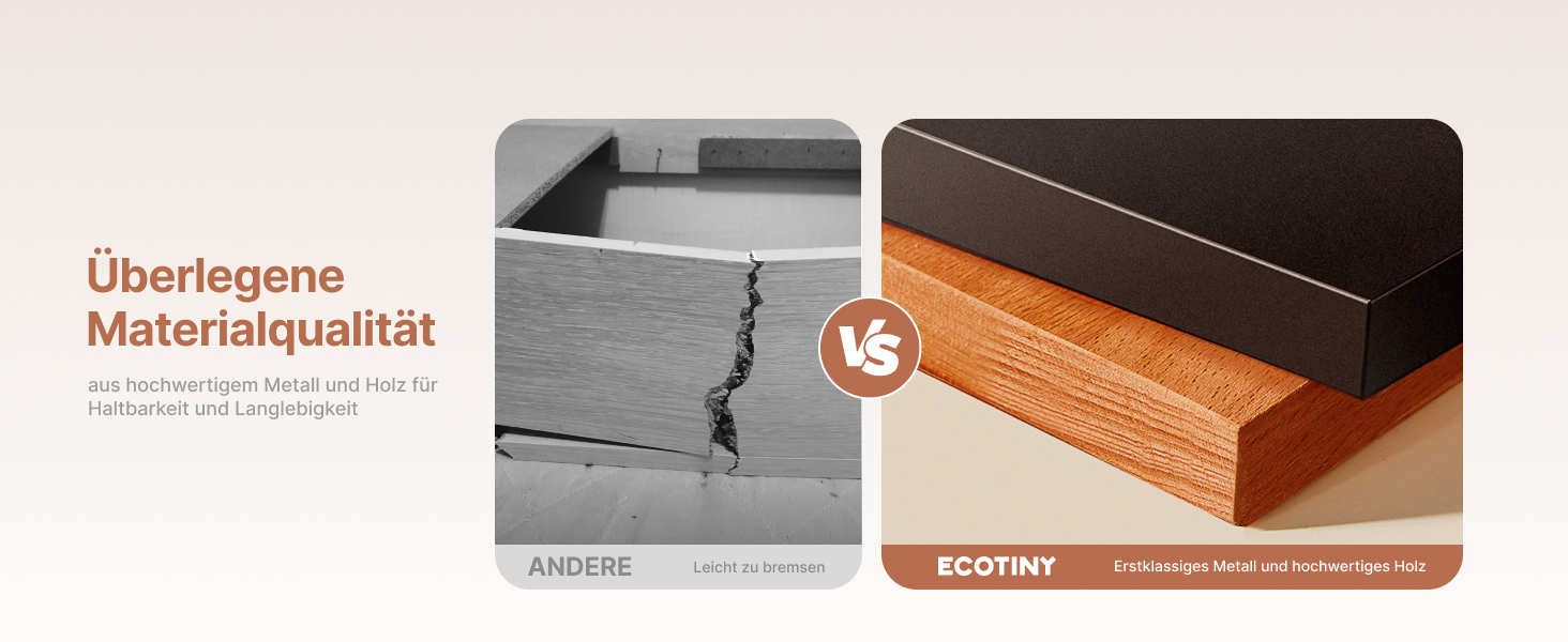 Підставка для телевізора ECOTINY на колесах для 49-75 дюймів, до 40 кг, Easel Design, металева конструкція та полиця з дерева, чорна