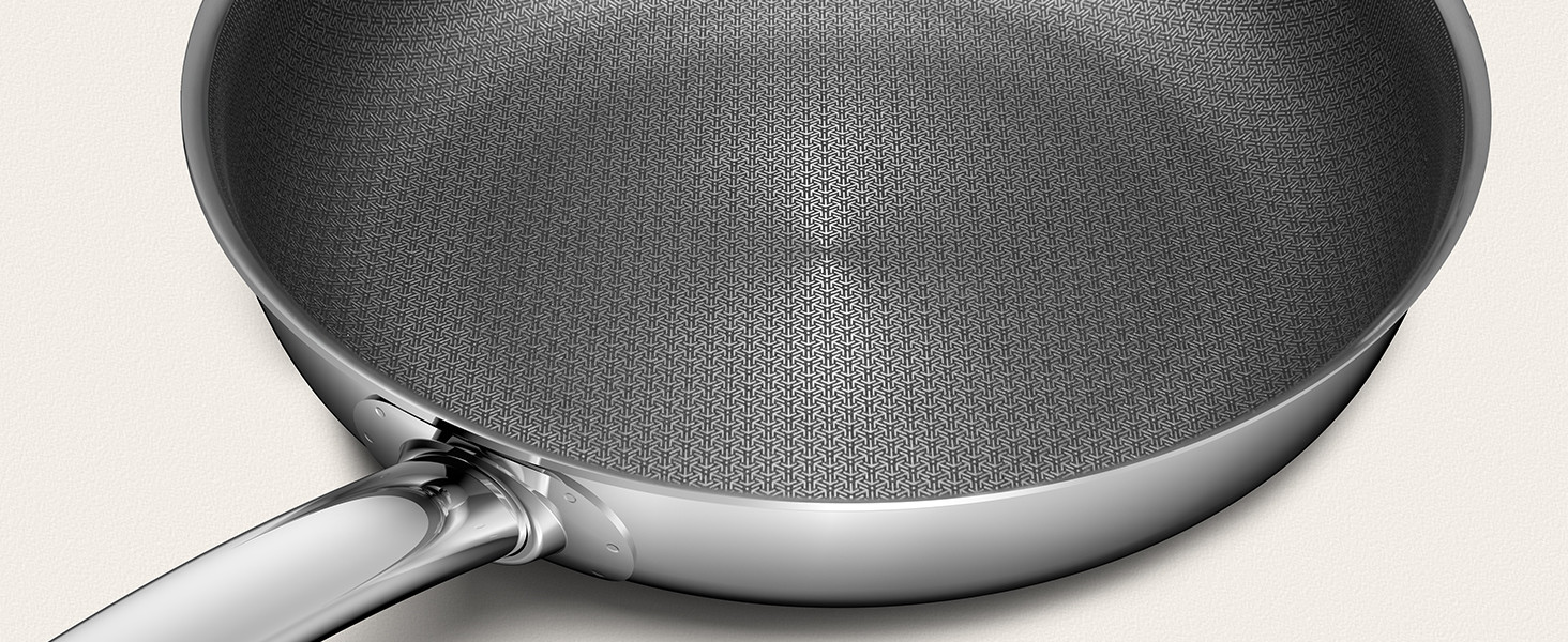 Сковорода BLAZANT індукційна 20/24/28 см, тришарова нержавіюча сталь, антипригарне покриття, набір, керамічна, з нержавіючою ручкою, без PFAS PFOA/PTFE, для духовки, підходить для індукційних плит