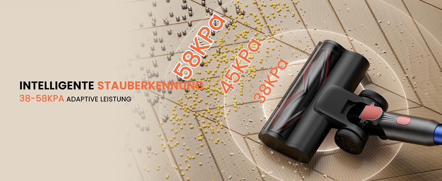 Акумуляторний вертикальний пилосос V15 Ultra, потужність 600 Вт, сила смоктання 58 кПа, час роботи 75 хв, контейнер 1.8 л, синій
