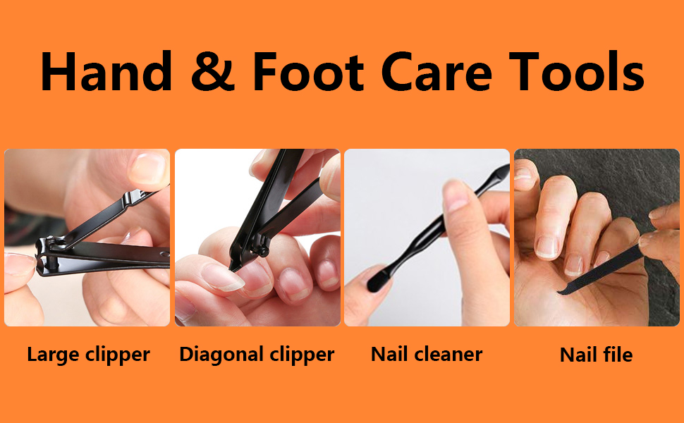 Набір для манікюру та педикюру: інструменти для догляду за нігтями, базовий набір, подарунок