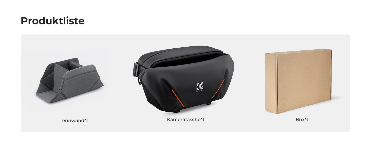 Сумка для фотоапарата та аксесуарів K&F Concept з напіввідкритим переднім відділенням, чорна