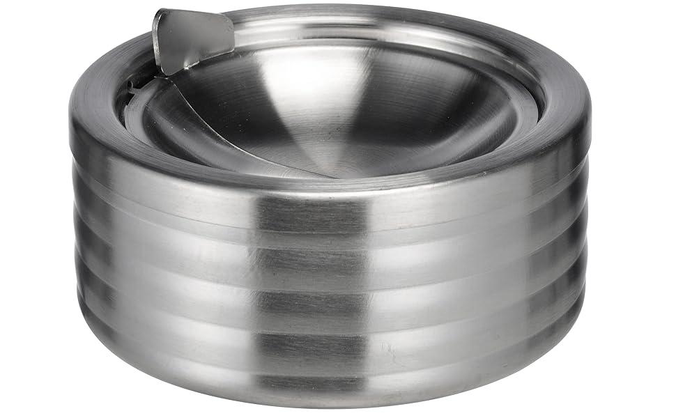 Попільничка з кришкою Bambelaa, нержавіюча сталь, для бару, 1 шт.