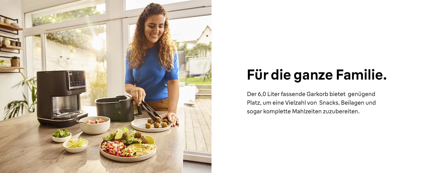 Фритюрниця електрична Braun MultiFry 5 HF5030 6л з технологією RealAir, чорна - Аерофритюрниця без PFAS, сенсорне управління, 1700 Вт