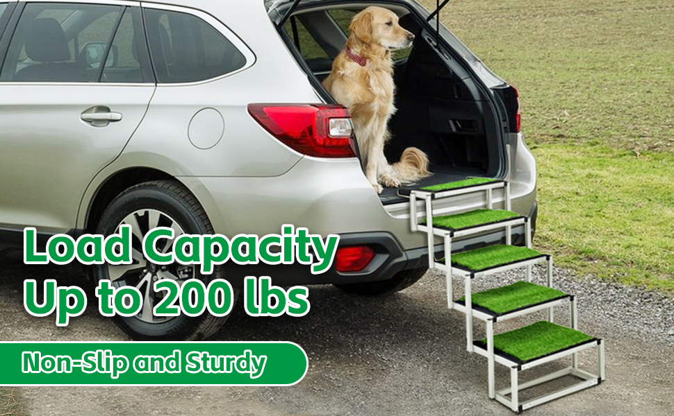 Східці для собак Hunderampe: легкі, складані, з антиковзким покриттям, для великих собак (до 70 кг), підходять для SUV, Jeep та вантажівок