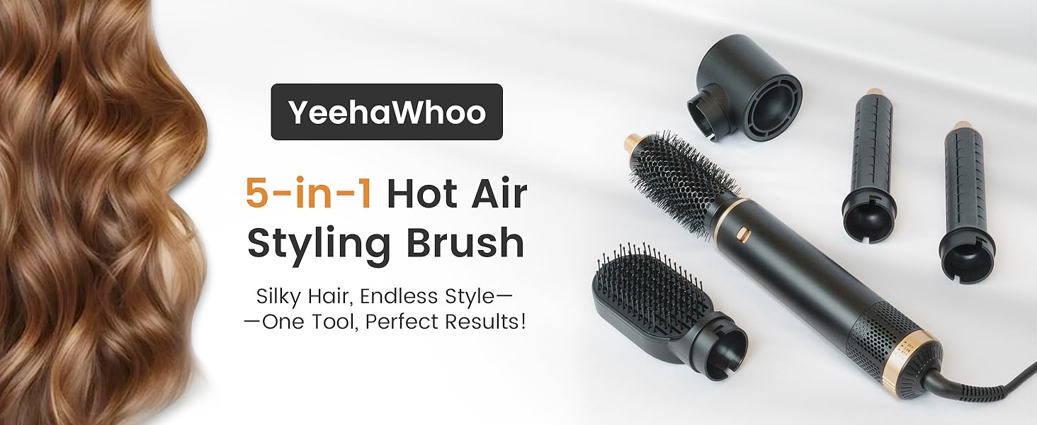 Airstyler Pro 5 в 1: Фен-щітка, фен, плойка, об’єм, локони. 1000W, для створення різних зачісок