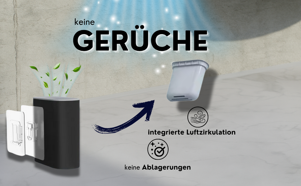 Силіконова щітка для унітазу Klobürste – чорна, настінний монтаж без свердління, самоклеюча – гігієнічна, довговічна, з тримачем