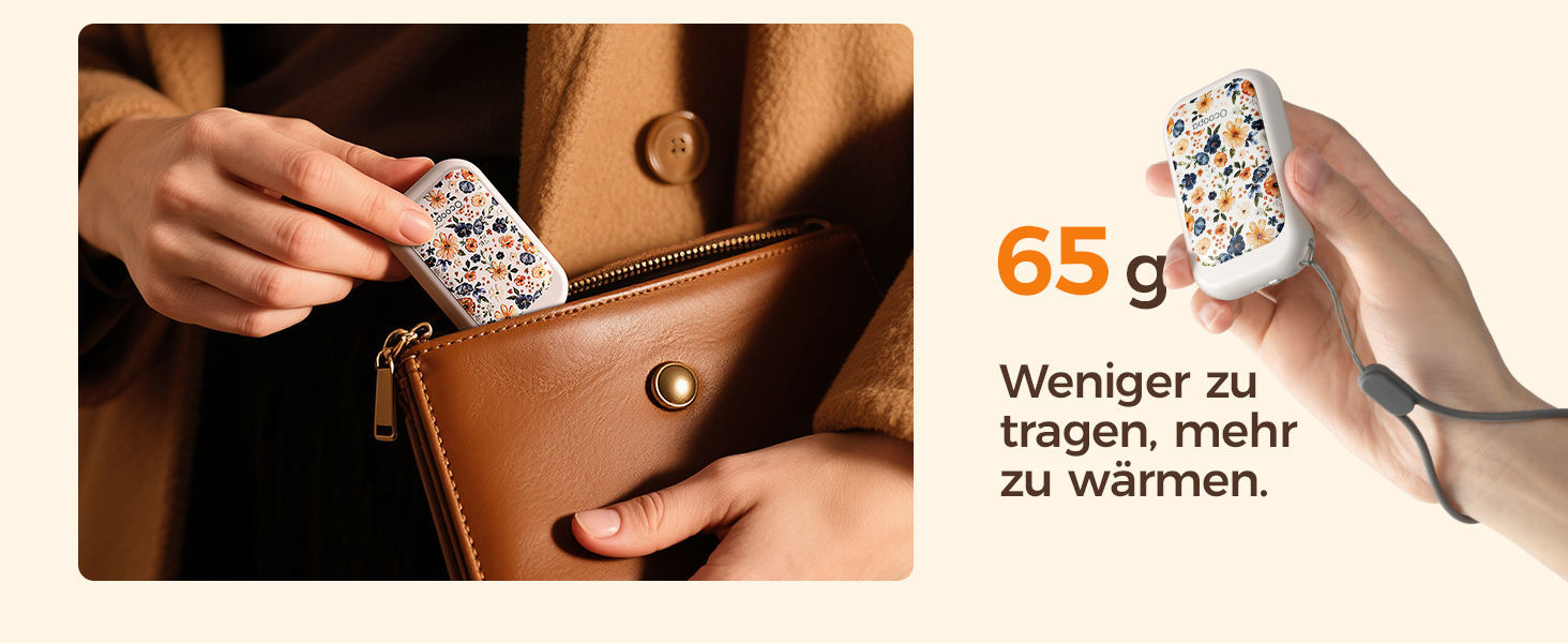 Електричні грілки для рук OCOOPA AI з магнітом, 5000mAh, 2 шт., ультратонкі, для жінок, подарунок, зима