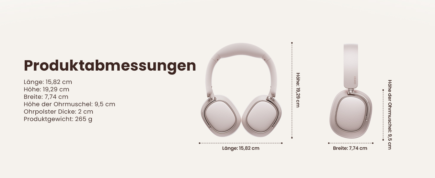 Навушники бездротові Edifier ES850NB Over-Ear з шумозаглушенням, Hi-Res Audio, Bluetooth 5.4, рожеві