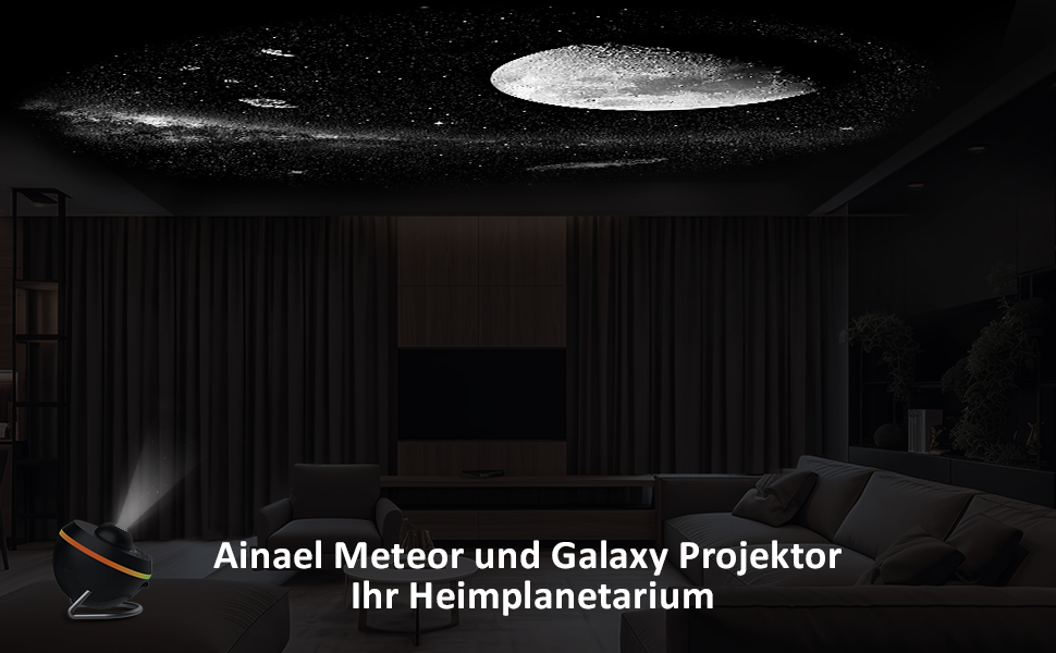 Проектор зоряного неба Sternenhimmel, планетарій, нічник із ефектом метеорів та галактики для дітей і дорослих, лампа для спальні, ідеальний подарунок на Різдво
