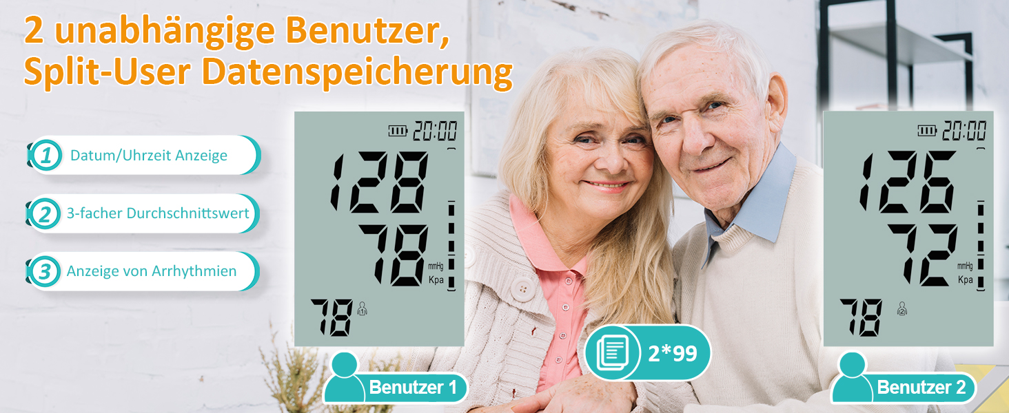 Тонометр AILE на плече для дому, цифровий з регульованою манжетою (22-42 см), автоматичний, для вимірювання артеріального тиску