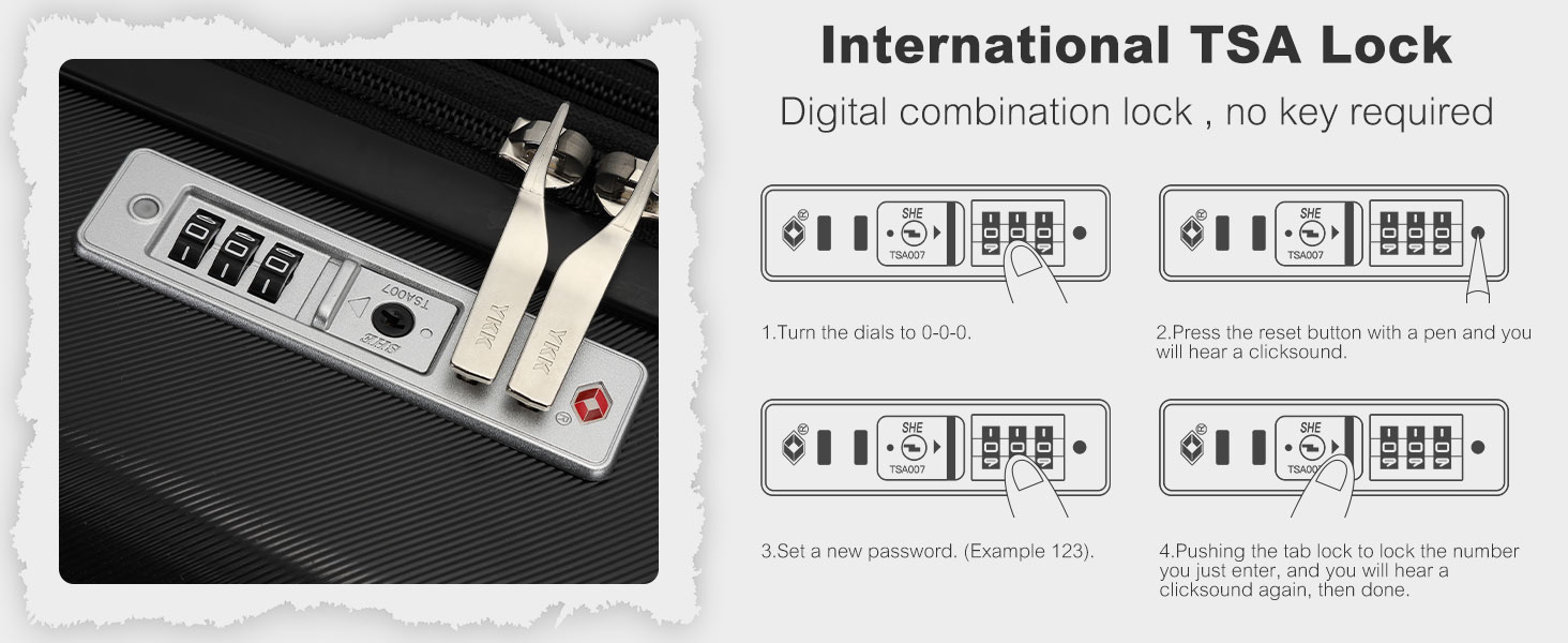 Набір валіз KONO 3 шт. з жорстким корпусом: 55 см, 65 см, 75 см. Розширювані, легкі, з TSA-замком та 4 колесами. Підходить для ручної поклажі.