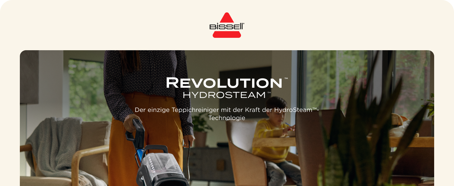 BISSELL Revolution HydroSteam: професійний мийний пилосос для килимів з парою, 1300W, 3670N