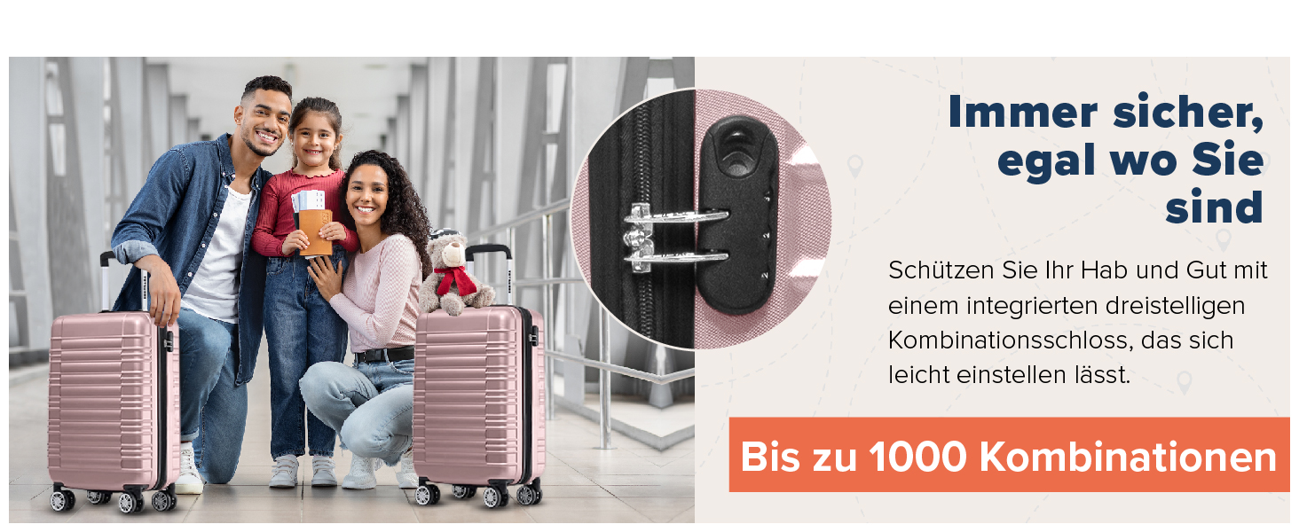 Валіза TRVLMORE - ручна валіза, валіза на колесах, рожевий валіза-тележка 55x40x20, легка валіза з жорстким корпусом, валіза для подорожей