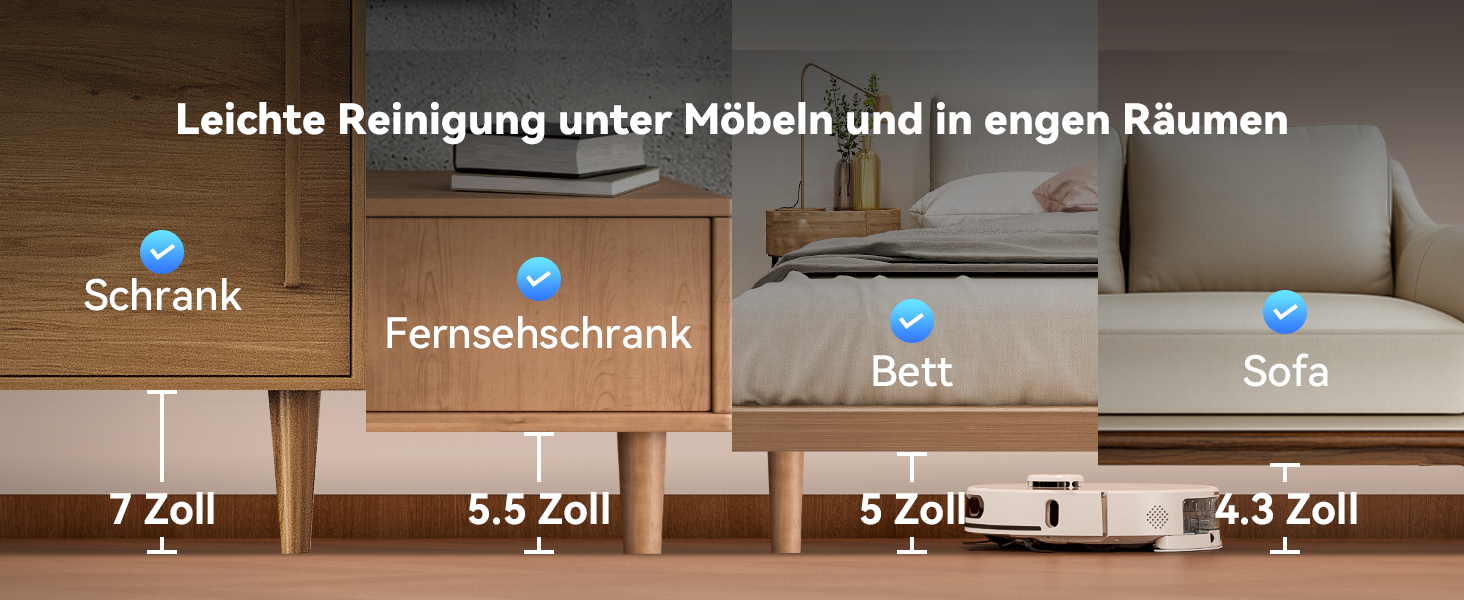 Робот-пилосос Tesvor S8MAX 3-в-1 з функцією миття підлоги, 8000Pa, LiDAR-навігація, 240 хвилин роботи, керування через додаток/Alexa, самостійна вивантаження сміття, 2.5L, для великих приміщень та домогосподарств з тваринами